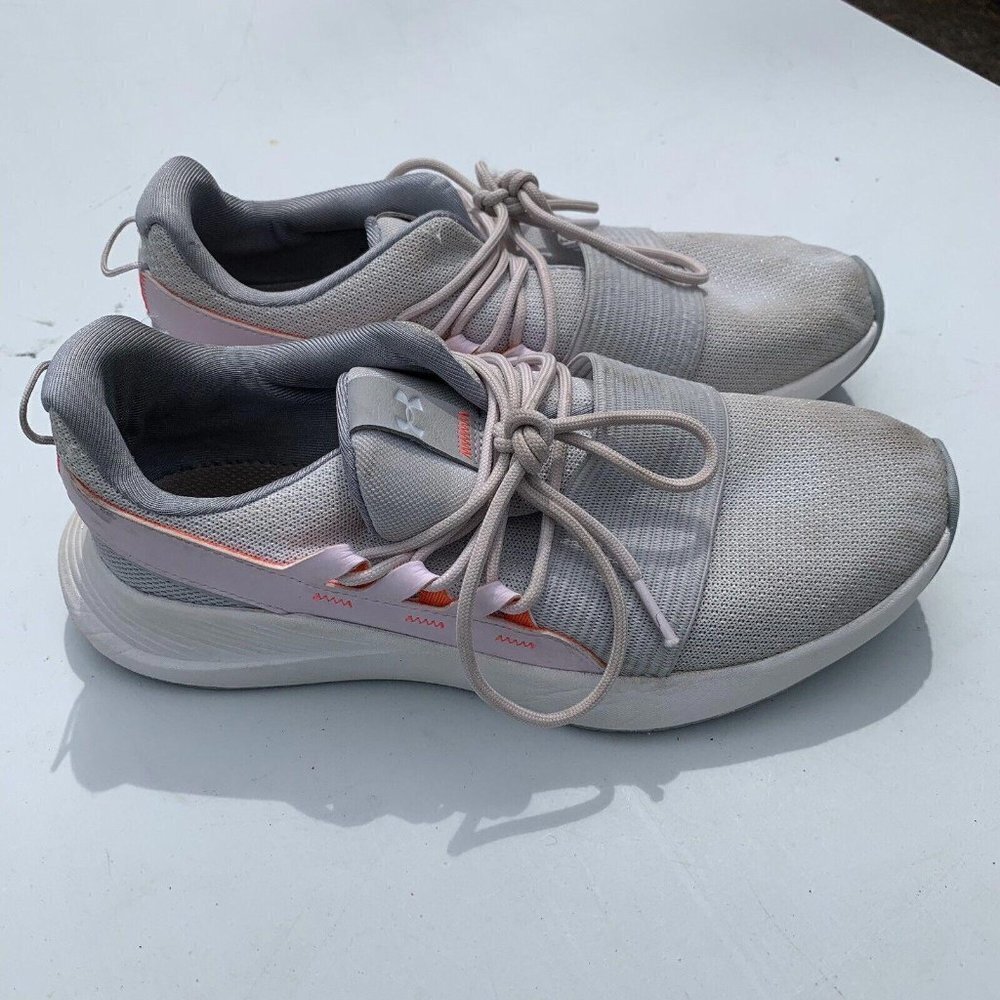 Under Armour Women's Charged Breathe Gray Running Shoes Sneakers Size 9​…